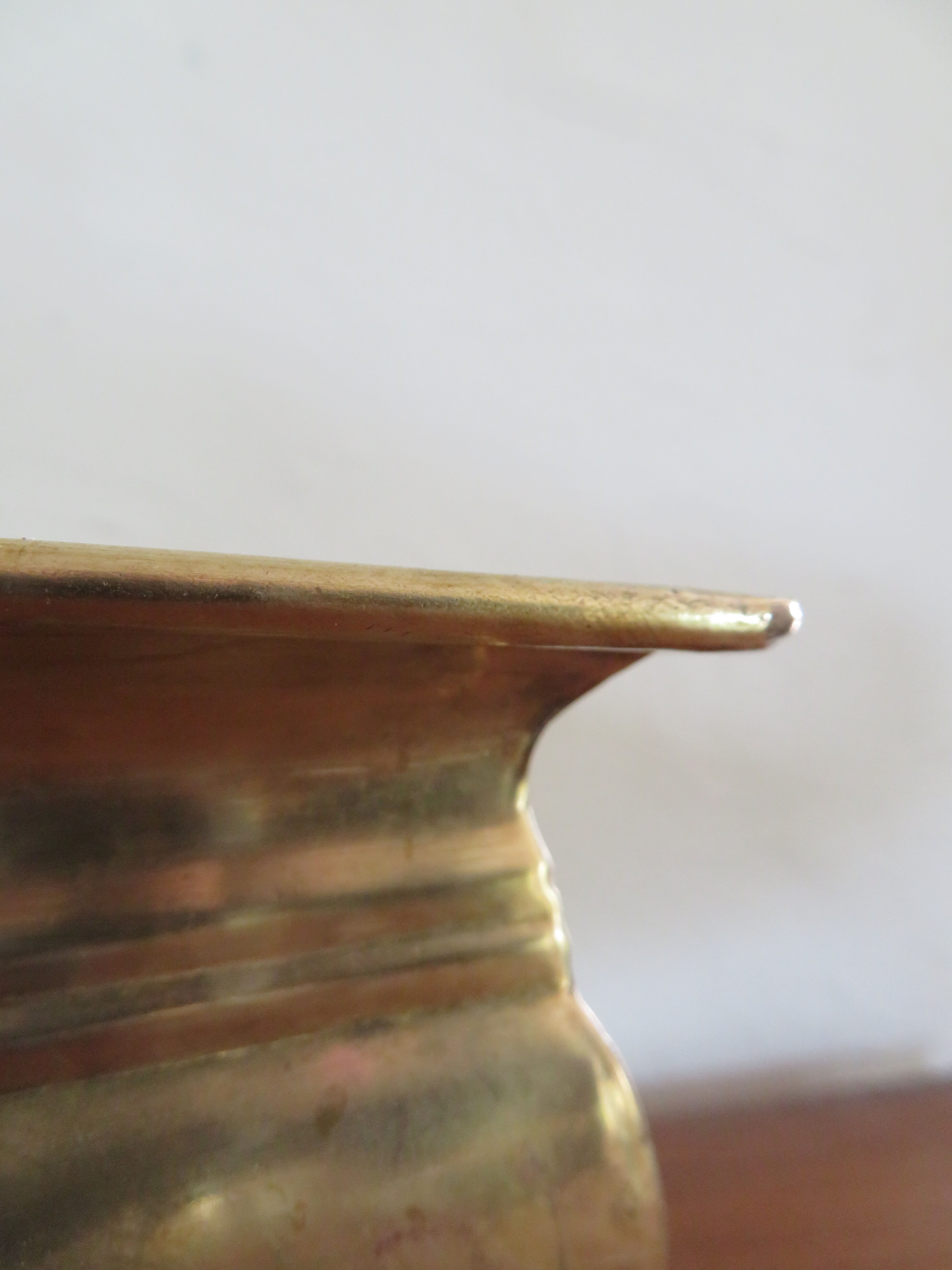 Vintage brass planter