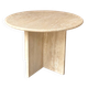 Table d'appoint, basse ronde en travertin ⌀ 61 cm
