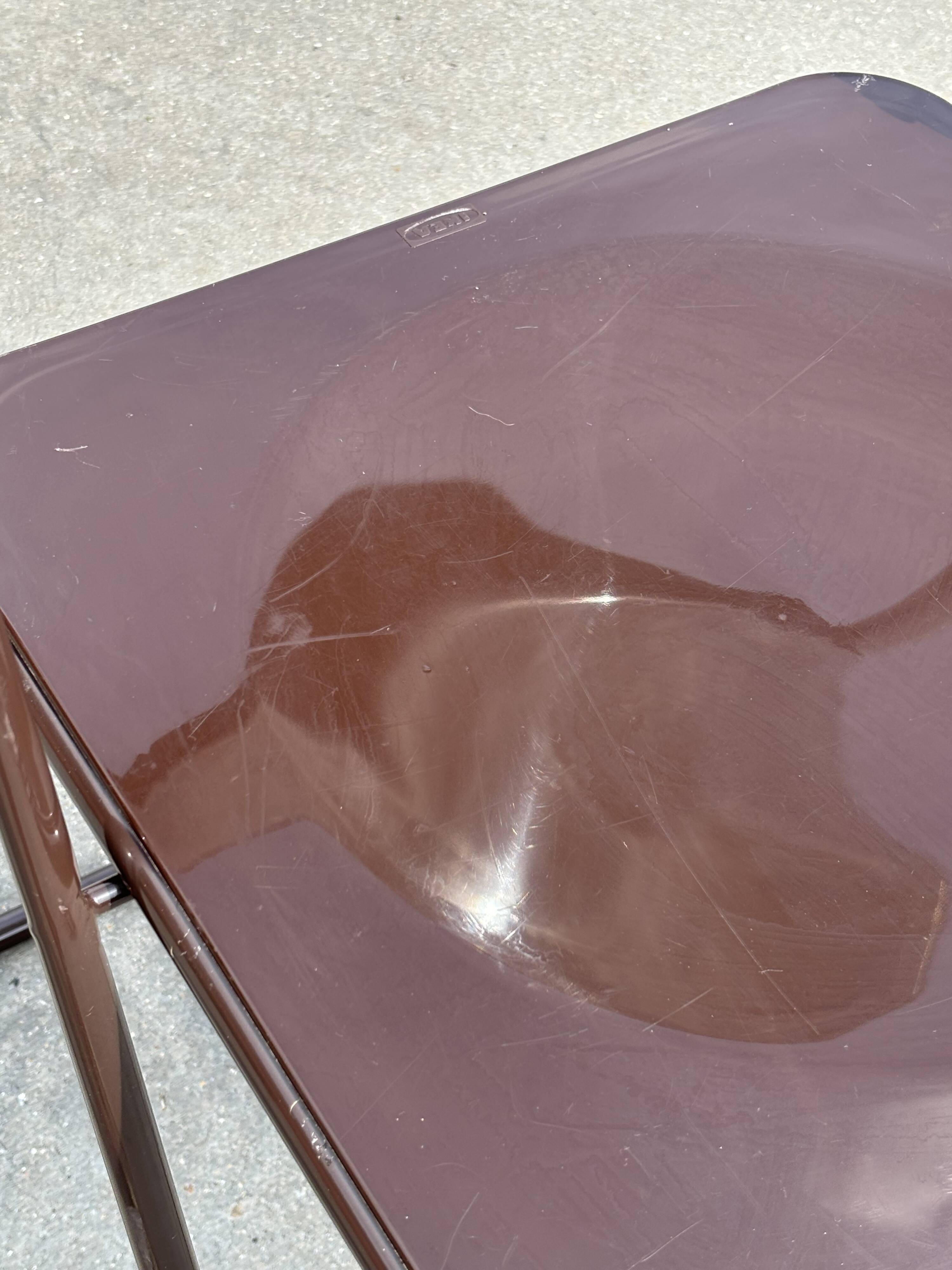 Vintage Ted Folding chairs Niels Gammelgaard for Ikea - Set of four - in Dark Brown