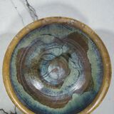 Stoneware salad bowl signed Anne Marie Sybesma De Bay, aka MIEP La Borne