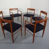 Danish Teak Dining Chairs by H. W. Klein for Bramin, 1960s, Set of 6