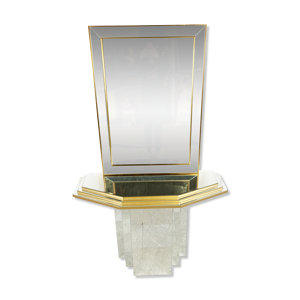 Console miroir en laiton