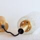 Carl fagerlund style cylindrical textured glass pendant light