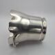 Elegant ice bucket/scoop, silver-plated with square hallmark - A 321