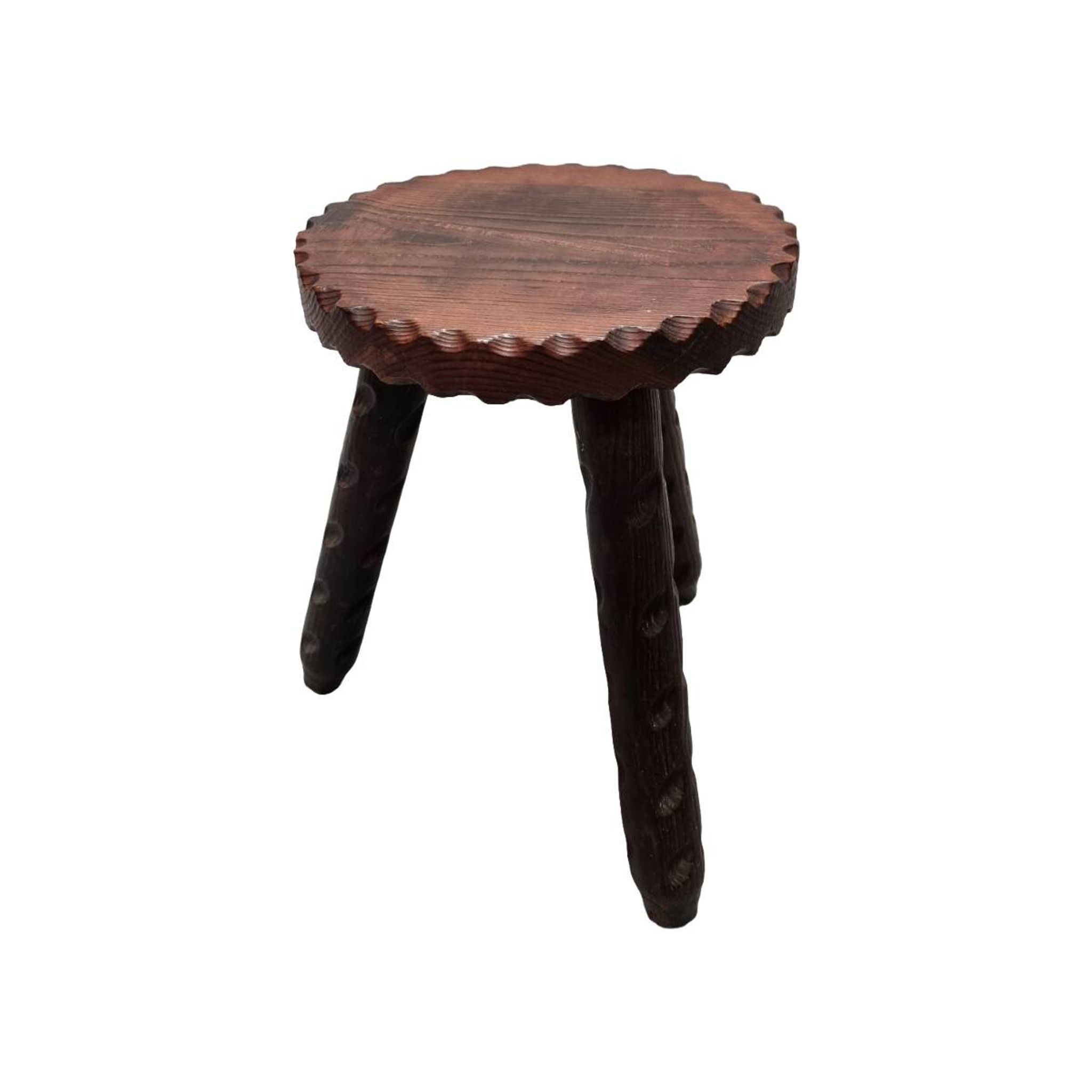 Vintage French Tripod Stool, 1970s