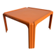 Table basse orange prisunic par marc berthier 1972