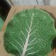 Vintage cabbage slipware plate