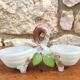 Old opaline salt shaker