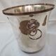 Silver metal champagne bucket lion's head