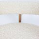 Pair of blond beech bar stools. Contemporary work.
