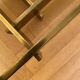 Vintage 1970s Square Coffee Table in Brass and Smoked Glass, David Hicks