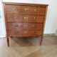 Art Deco chest of drawers - 4 drawers - locks - checkered wood veneer top - 50s