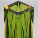 Vintage sommerso vase murano glass flavio polished seguso italy 1970