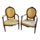 Paire de fauteuils style louis XVI