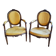 Paire de fauteuils style louis XVI