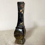 Vase soliflore ancien  décor floral,1900