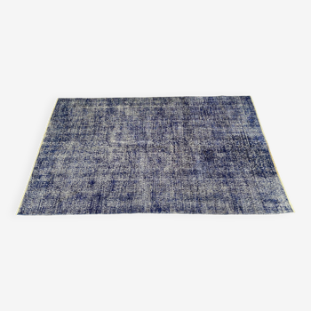 Blue turkish rug 5x8
