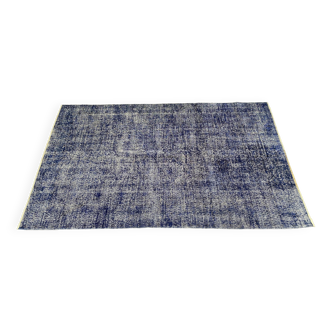 Tapis turc bleu 5x8 -tapis bleu marine