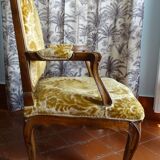 Counterpart of Louis XV period armchairs called "A la Reine"