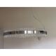 Murano Glass Pendant Chandelier Hammered Clear Glass in Polish Kromo Ring W