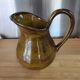 Jug / Pitcher in Saint-Clément earthenware with amber & honey glaze vintage