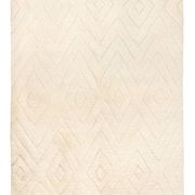 Beni ourain ecru Berber rug with diamond patterns 291 x 203 cm