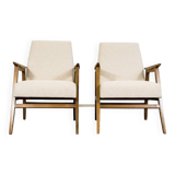 Paire de fauteuils modernes restaurés du milieu du siècle des années 1960