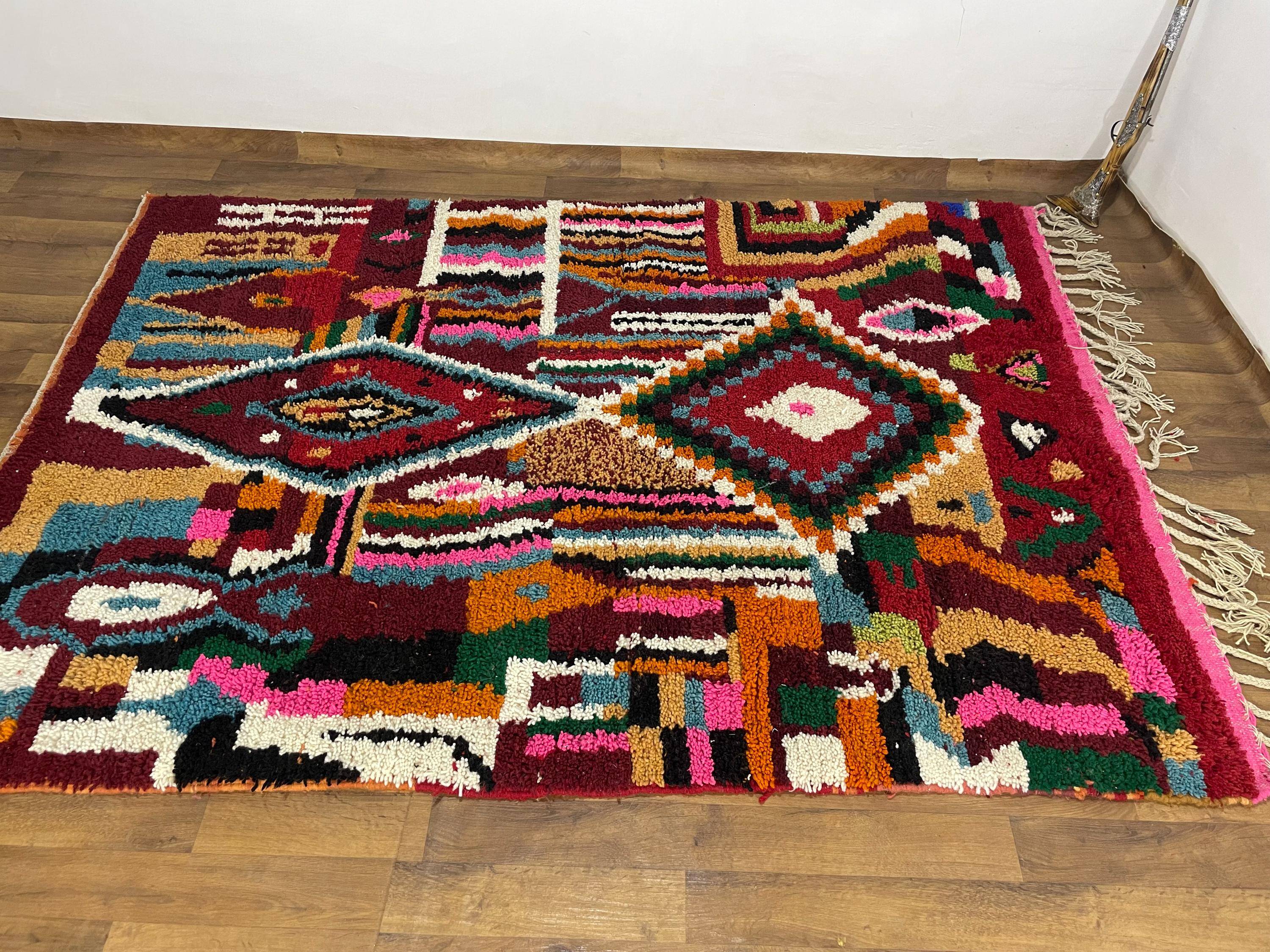 Tapis marocain artisanal authentique 2.5 x 1.5 m