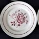 6 Lunéville earthenware dessert plates, Claudine model.
