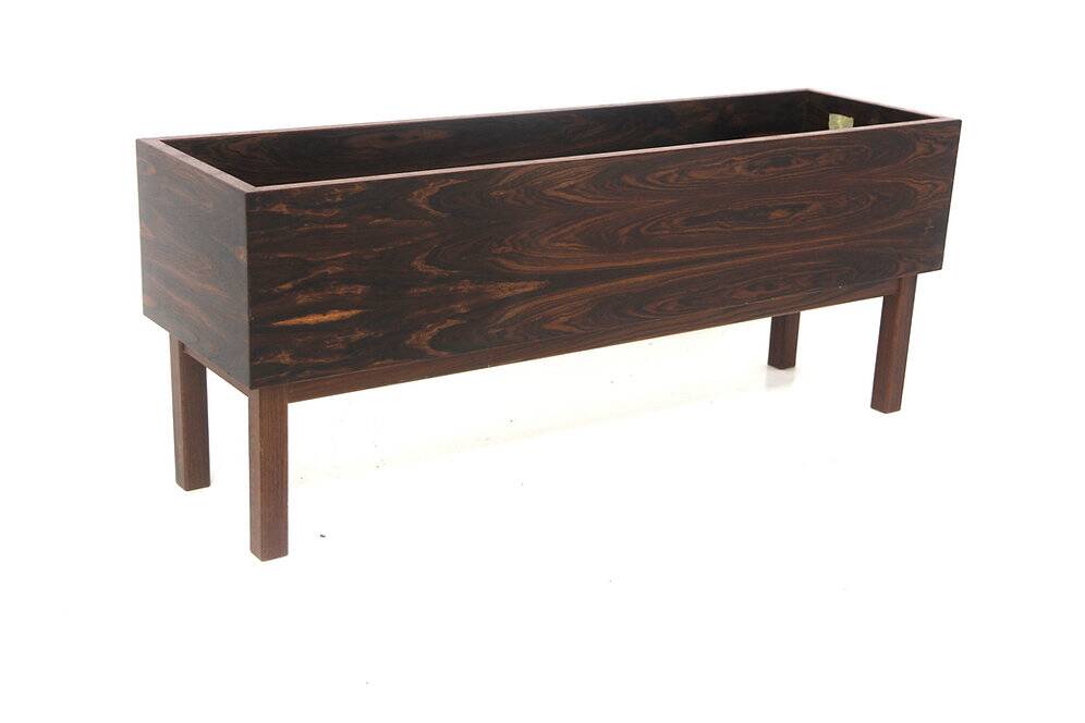 Scandinavian indoor planter in rosewood, Sweden, 1960.