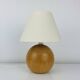 Lampe boule bois vintage années 60