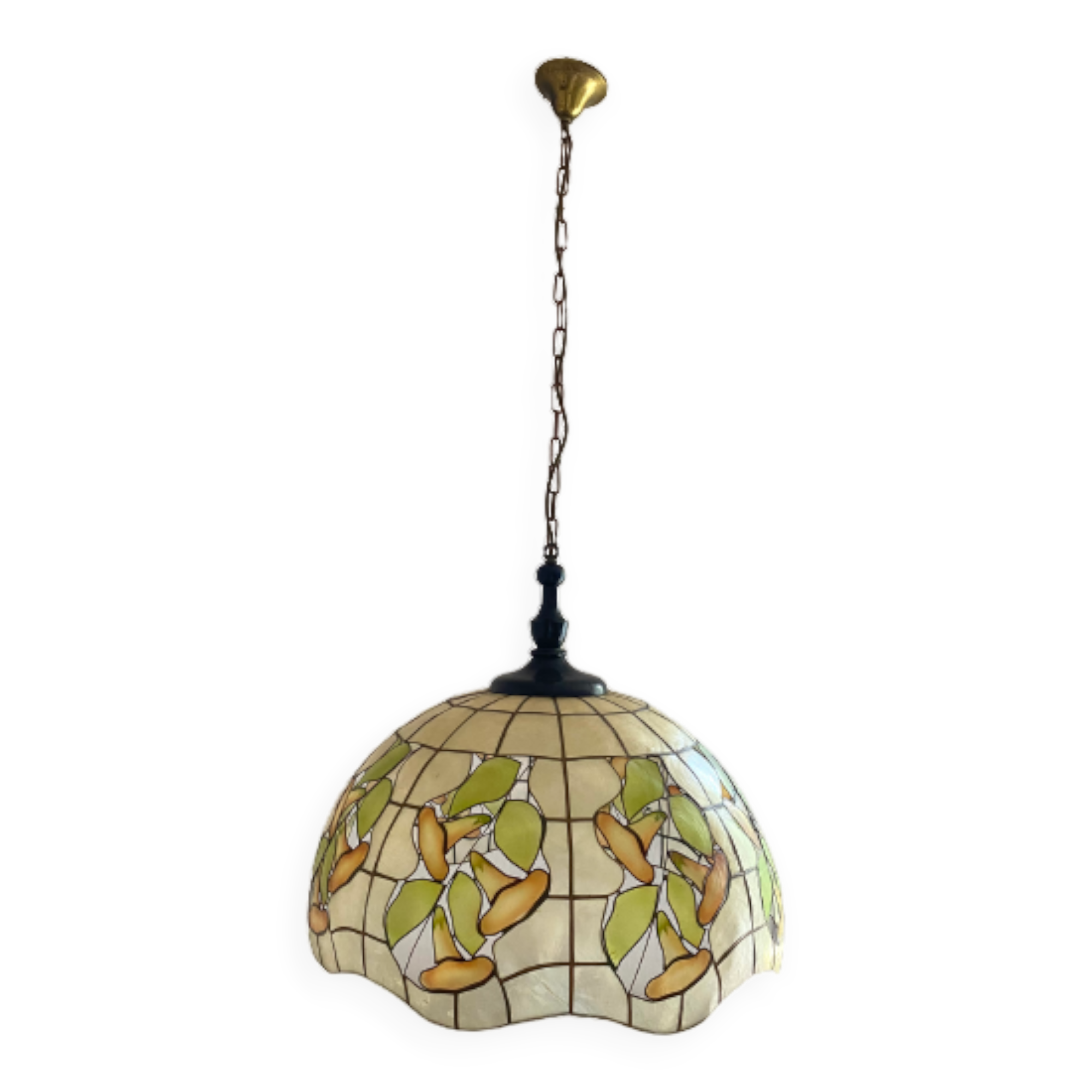 Vintage mother-of-pearl hanging lamp