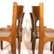 Pozzi dining chairs set of 4 by Augusto Savini