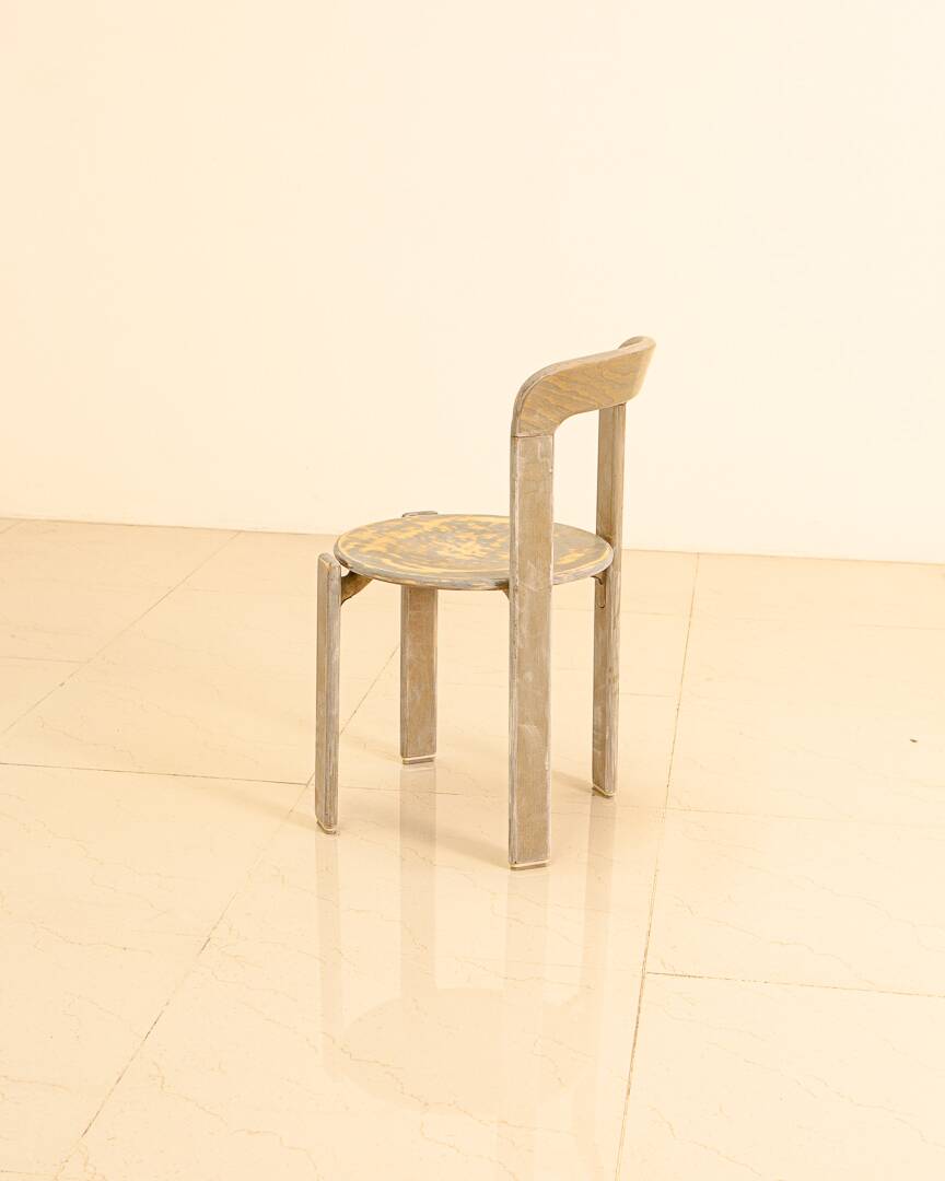 Set of 6 khaki chairs by Bruno Rey for Dietiker 70's