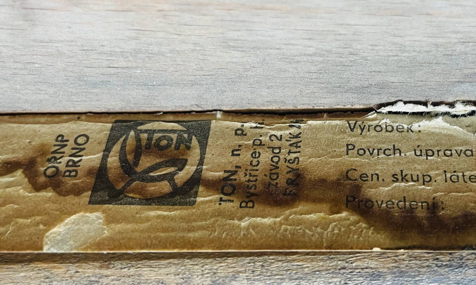 Czech chair produced by Ton, 1970