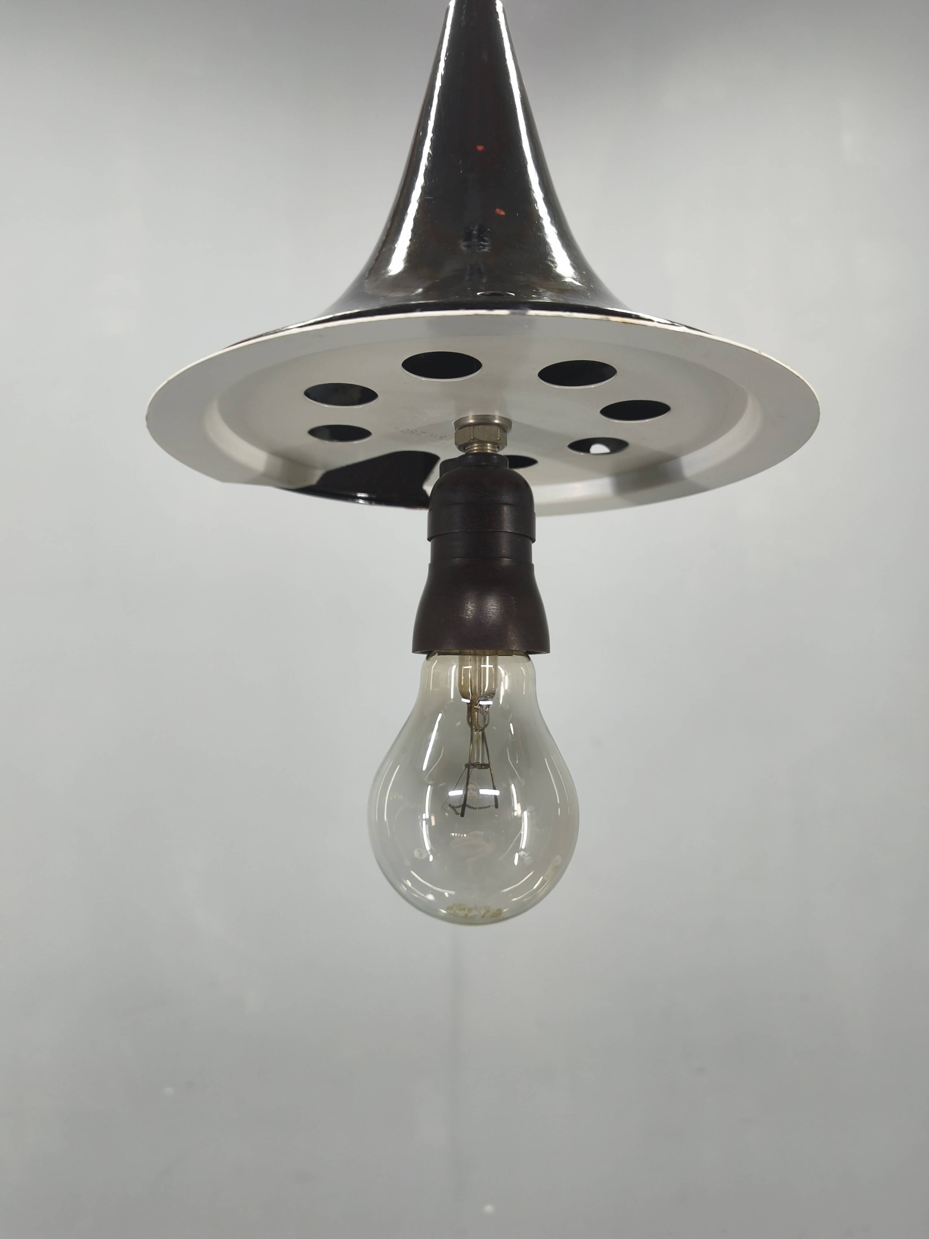 Adjustable Czech Pendant Light, Opaline Glass, 1970s