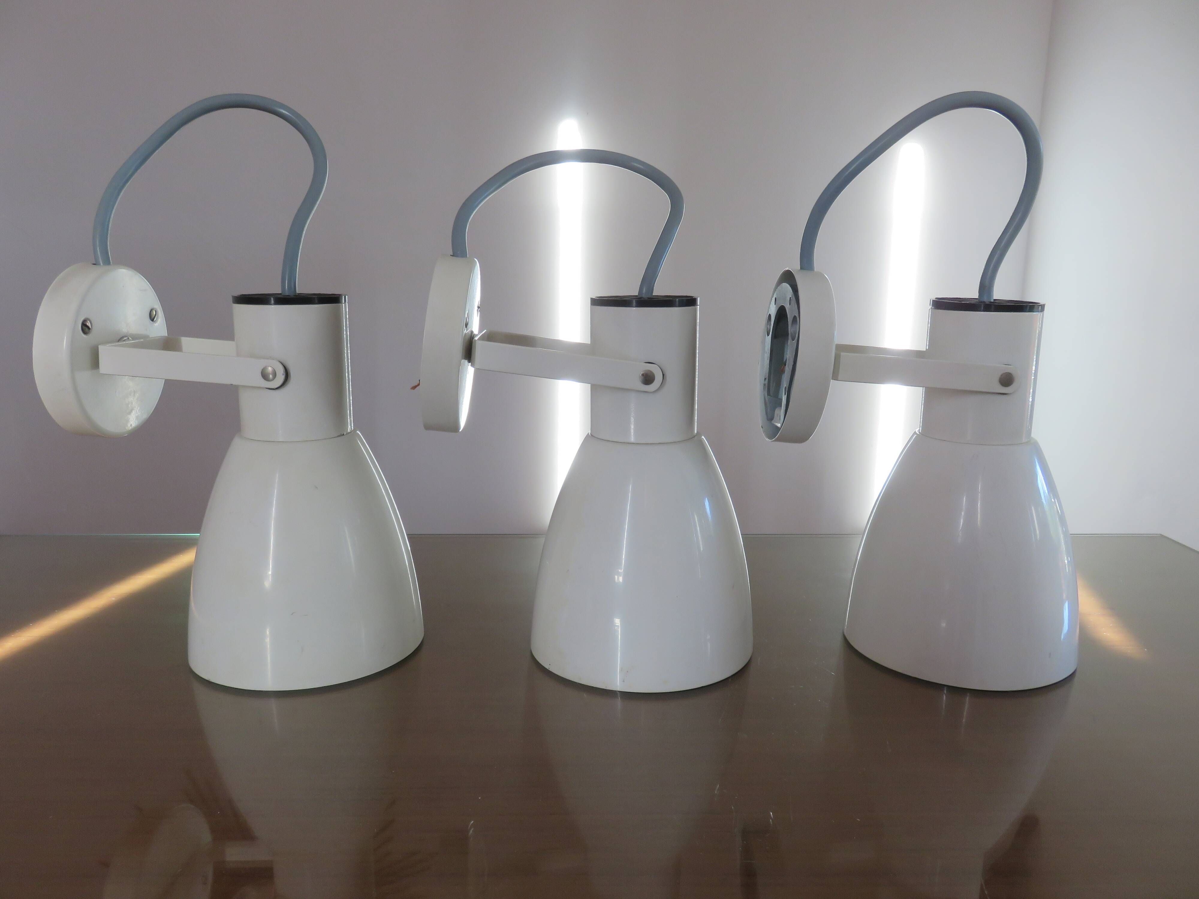 Series of 3 lita wall lights model 0550 france 60s 70s