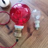 Antique giant brass light bulb socket 1900