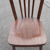 Curved wood bistro chairs edition Ton 1960