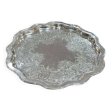 Plateau en métal argenté