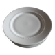 Set de 6 assiette plates perles néoclassiques porcelaine blanche Bareuther.