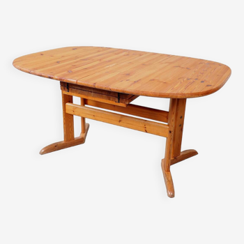 Large Oval Dining Table, Denmark, 1980s