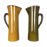 Pair of vases or pitcher Gladys by Claude Paci, Vallauris