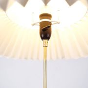 Floor lamp - Teak - Pleated shade - Danish design - 1960s