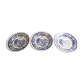 Service of 3 hollow plates in the faience of Villeroy and Boch model Burgenland
