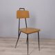 SET OF 6 VINTAGE 1960S METAL AND LEATHER CHAIRS, ITALIAN DESIGN