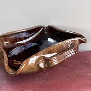 Coupe en poterie vernissée Meyssac