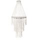 Chandelier - "Ocean" suspension in white shells D 30 cm