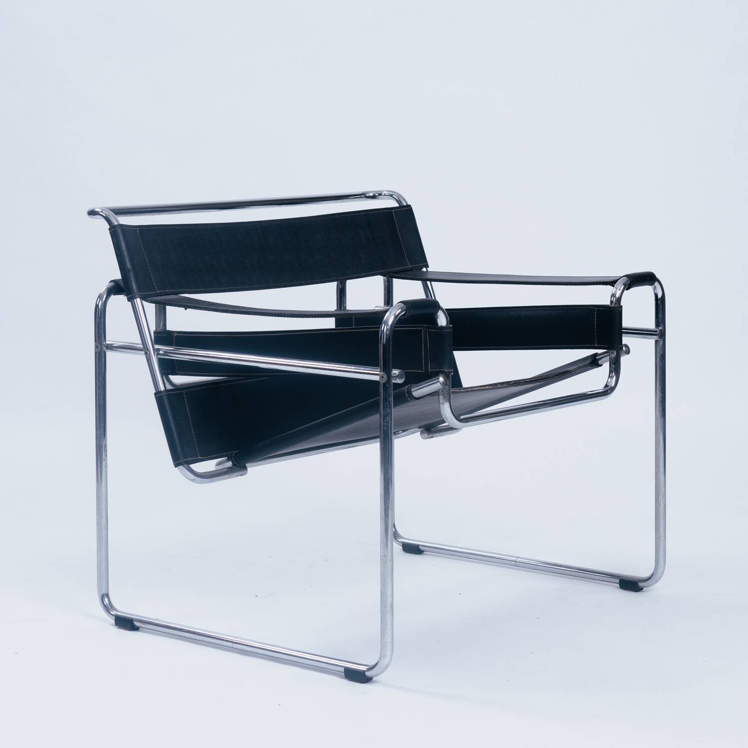 Chaise Wassily de Marcel Breuer, fabriquée en Italie, années 1970
