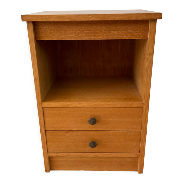 Meuble de rangement chêne années 50